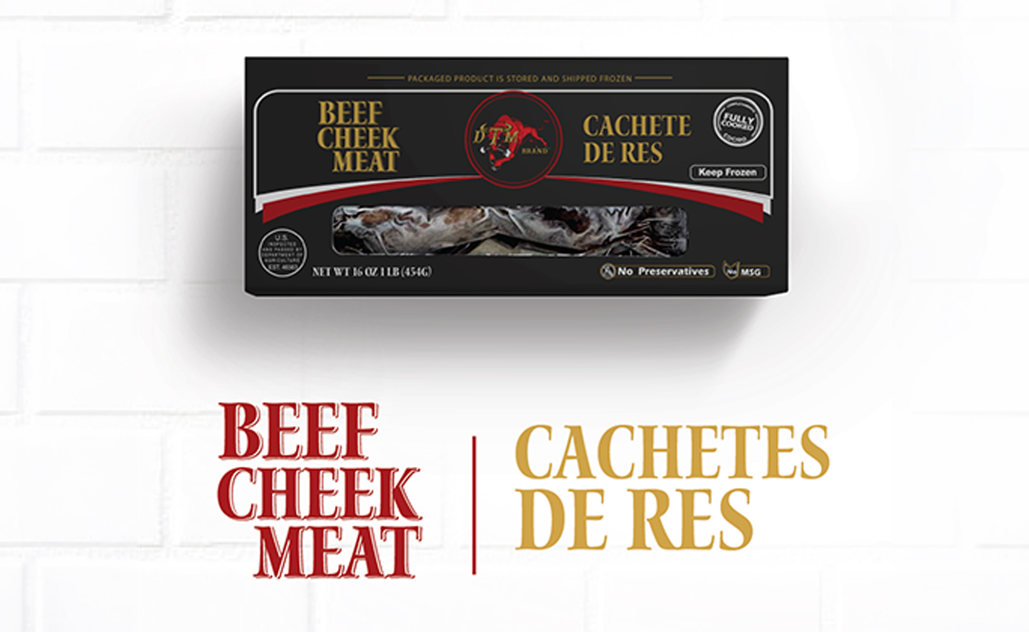 DTM Brand Beef Cheek Meat — Cachete de Res