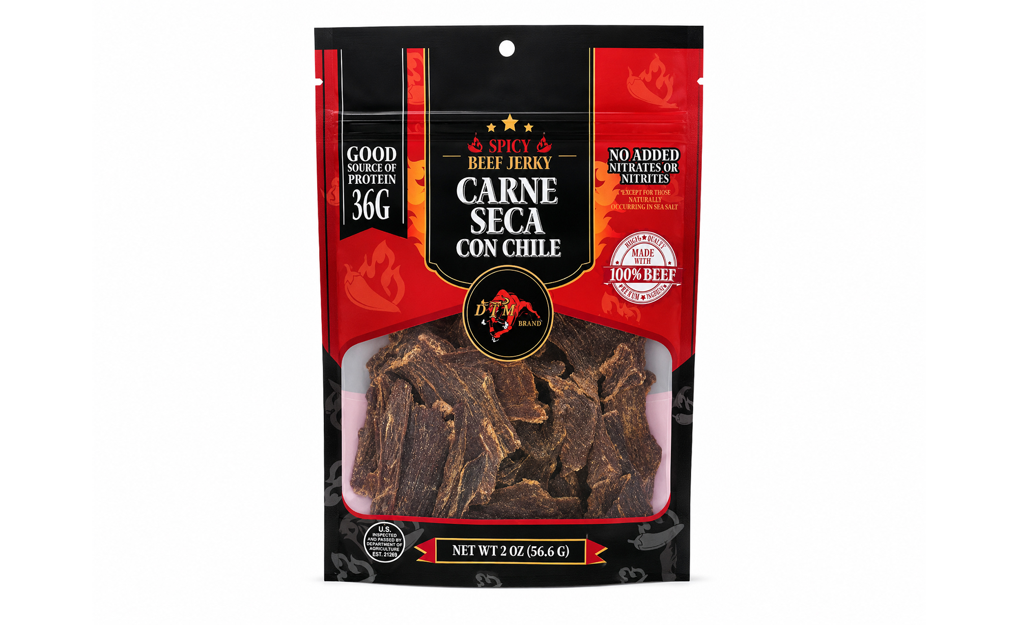 Carne Seca Con Chile - Del Toro Meats
