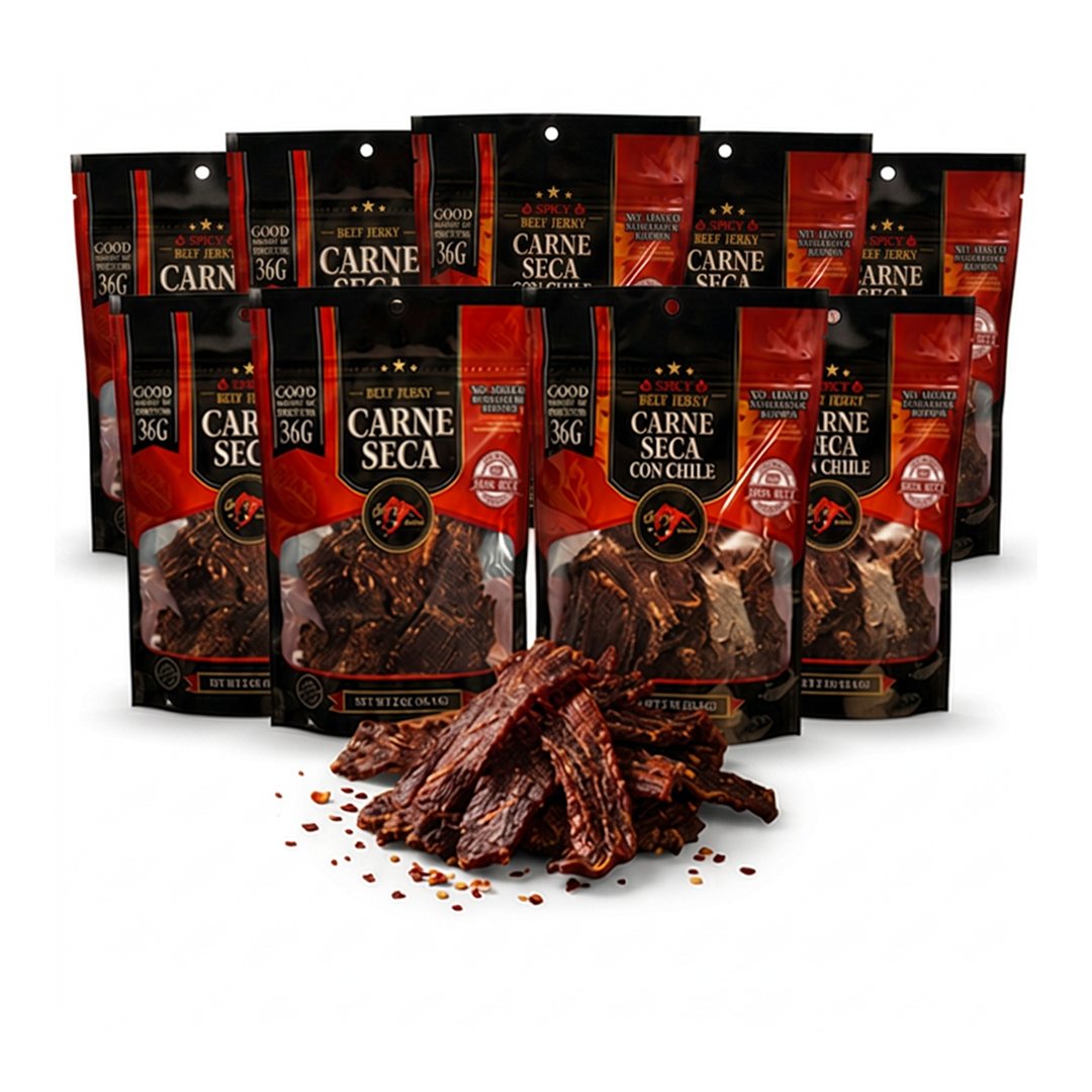 15-Pack Case Carne Seca Bundle - Del Toro Meats
